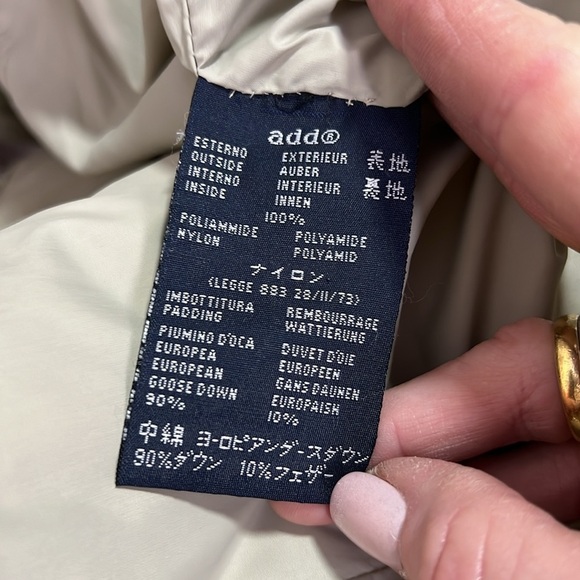 ADD Down Taupey Tan Down Filled Puffer Vest Size US2 - Picture 5 of 13